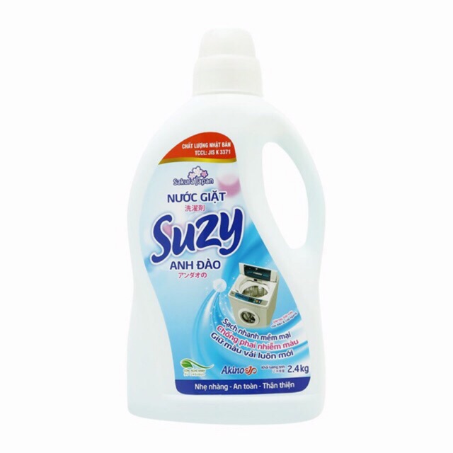 Nước giặt suzy hoa anh đào 2,4l nhật