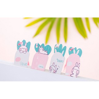 Bookmark Gỗ Thỏ Hồng