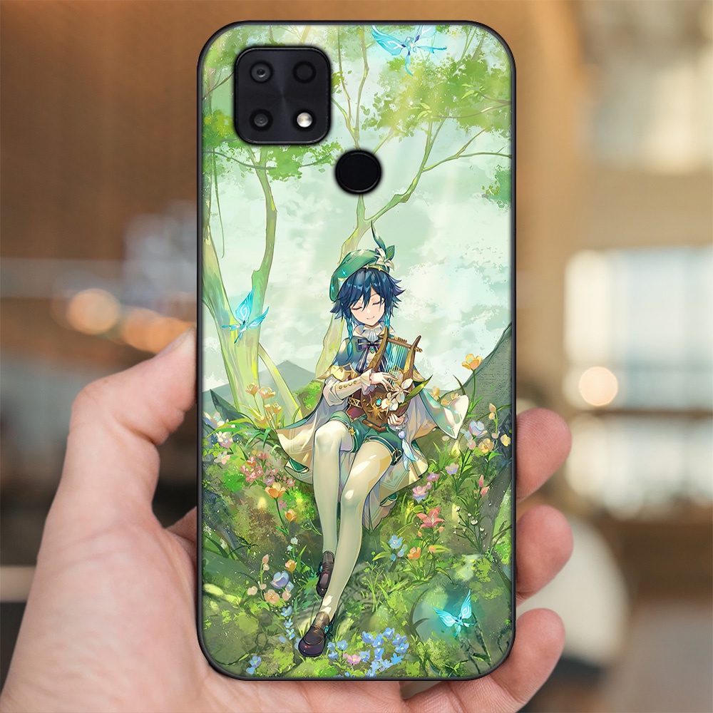Ốp lưng Xiaomi Poco C40 viền đen in hình Venti Genshin Impact
