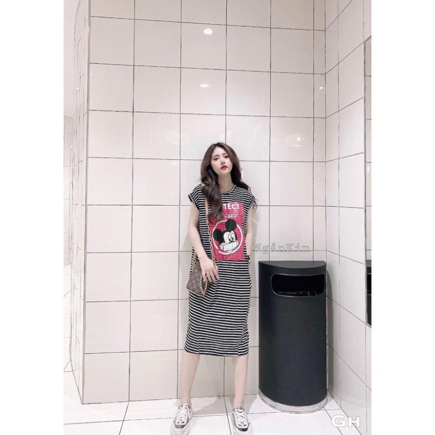 Đầm suông - váy suông họa tiết Chuột Protec- mẫu siêu Hot