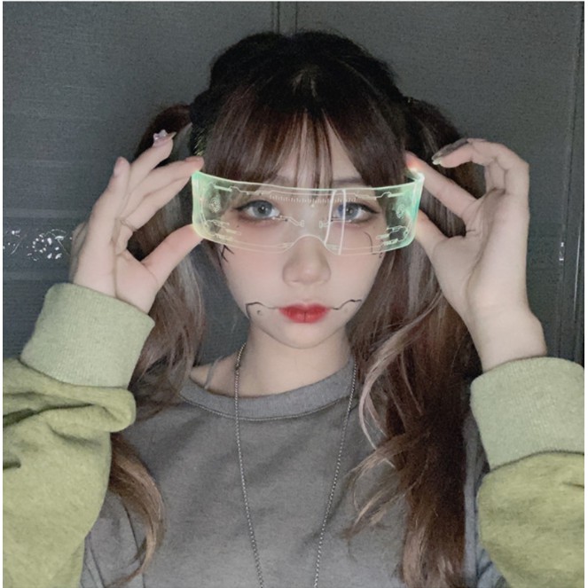 Kính đèn led 3D phát sáng màu sắc RGB