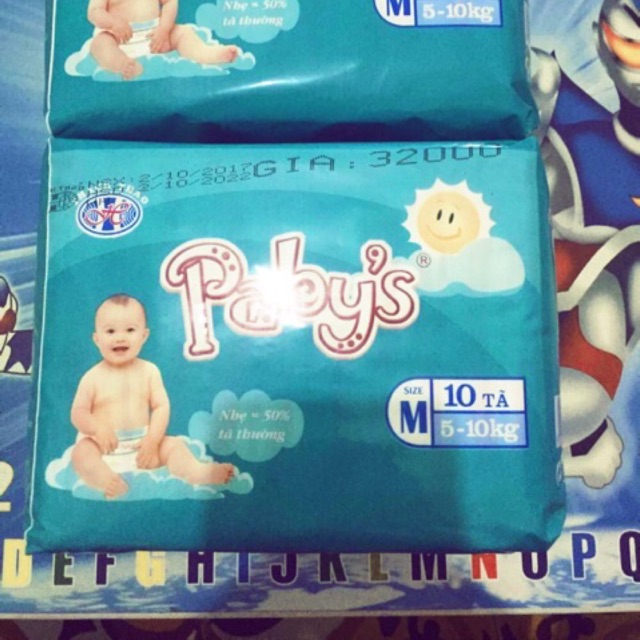 Combo 100 miếng tã dán pabys size M+KM