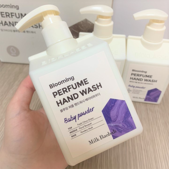 Set 3 chai nước rửa tay diệt khuẩn, lưu hương nước hoa Milk Baobab Hàn Quốc 250ml