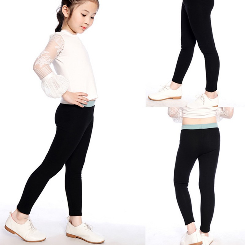 Quần Legging Cotton Lưng Cao Cho Bé Gái