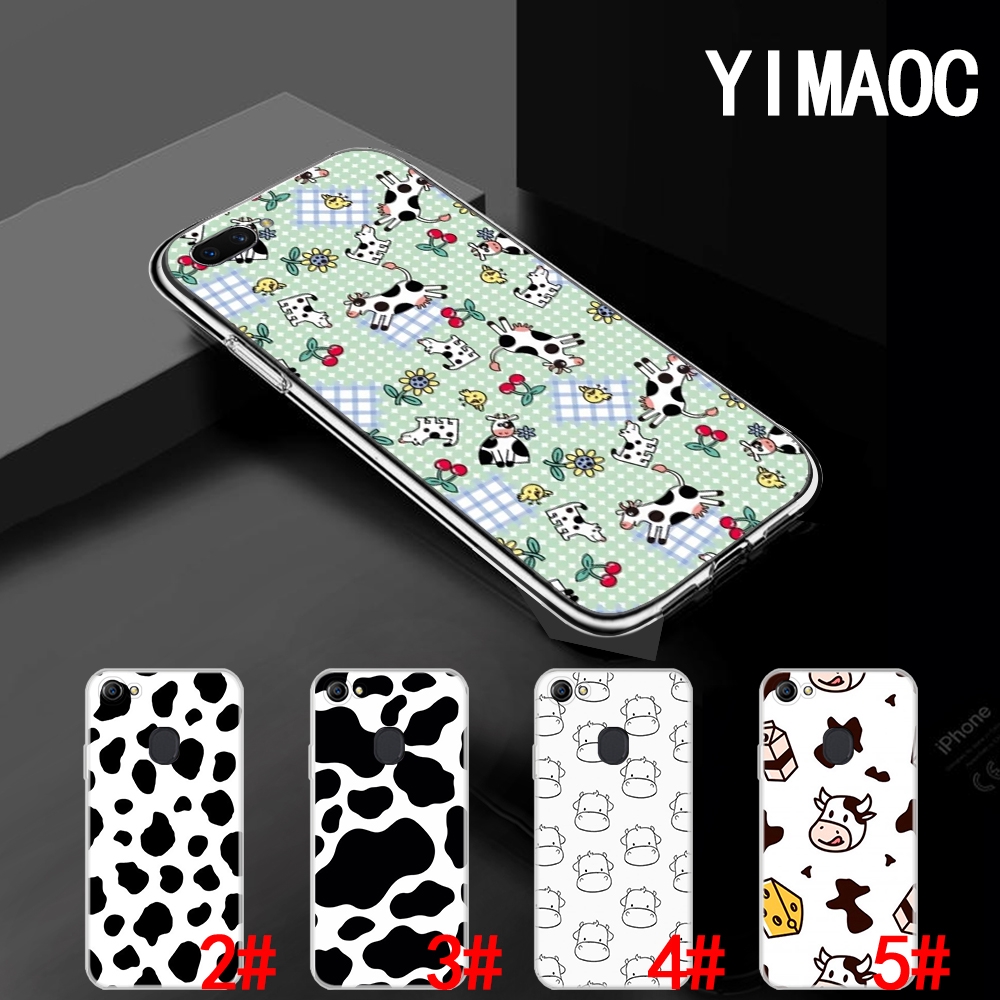 Ốp điện thoại TPU mềm trong suốt hình bò 56A cho OPPO A3S A5 A37 A39 A5S A7 A59 F1S F3 A1 F5 F7 F9 Pro
