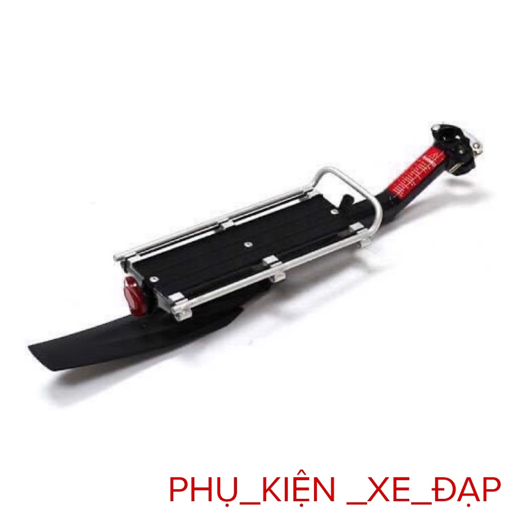 Gác baga nhôm xe đạp bắt cọc yên kèm rè - Rẻ nhất