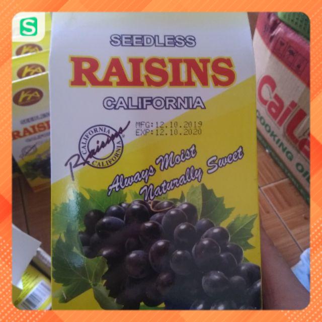 Nho khô đen hộp vàng