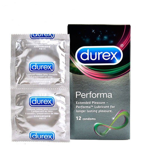 Bao cao su kéo dài thời gian Durex Perfoma 12 chiếc