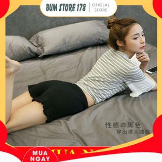 Quần đùi short bông xù -