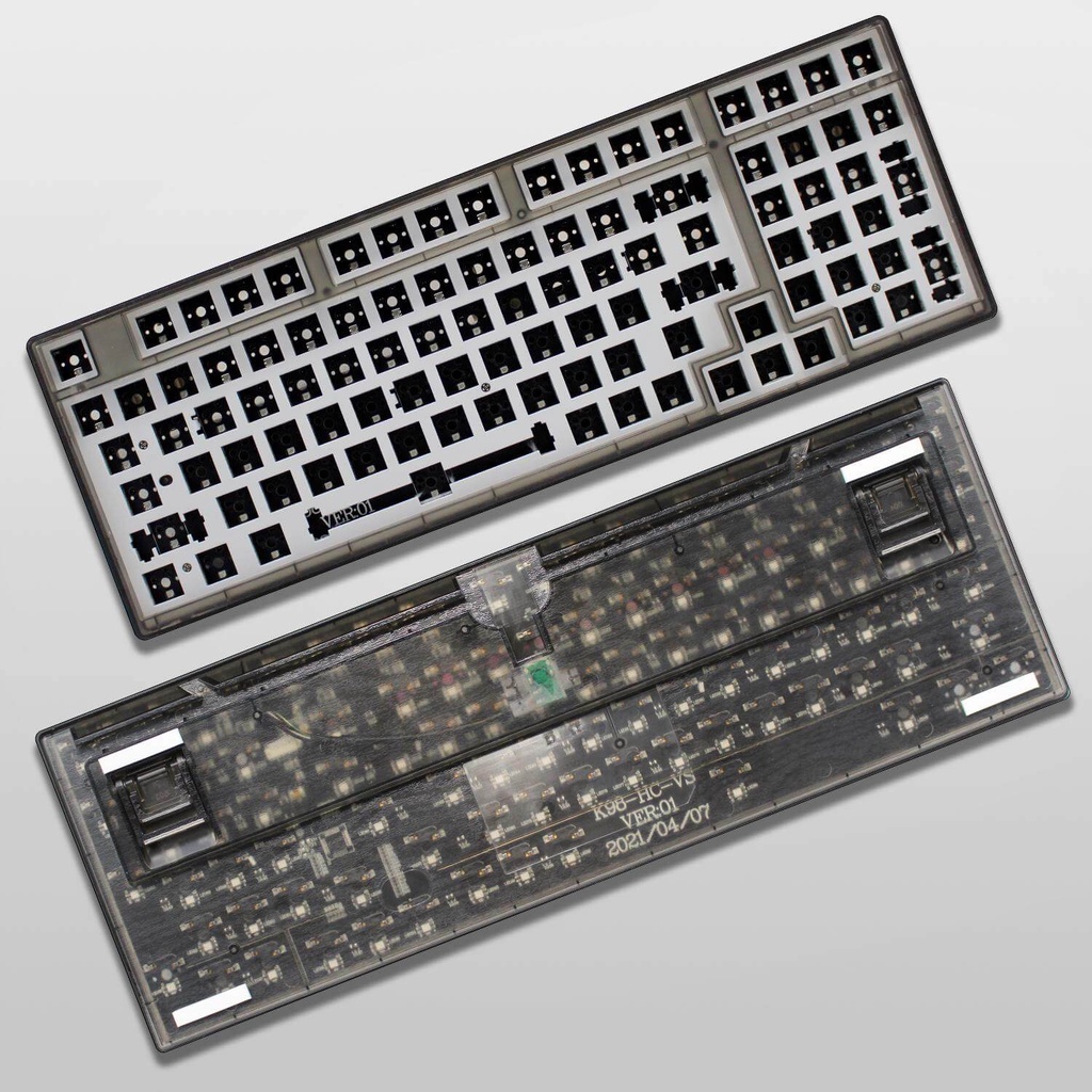 Bộ kit phím cơ FL-Esports MK870 3 MODE RGB/ Hotswap/ Wireless/ Bluetooth/ switch ngược, sẵn foam chính hãng BH 12 tháng
