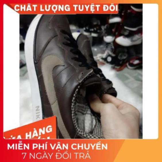 giày nike da chính hãng màu nâu 2hand size 42 Siêu Bền Uy Tín . : " % ࿑
