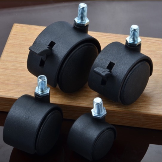 Bánh xe nhựa có khóa Bánh xe quạt hơi nước  Nguyên Việt chạy êm, bền chắc