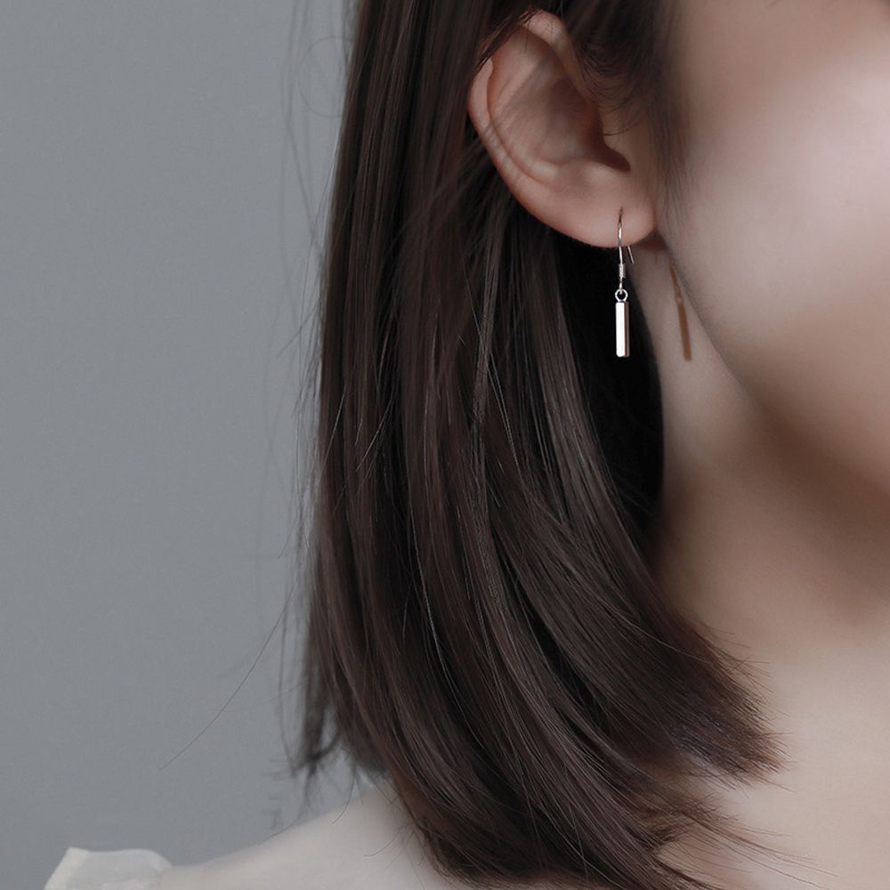 Khuyên tai hình chữ nhật phong cách Hàn Quốc thanh lịch cho nữ