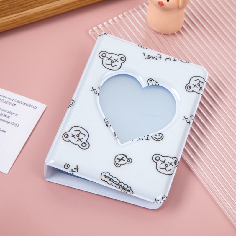 Album Đựng Ảnh 40 Ngăn 3 Inch Hình Trái Tim Hoạt Hình