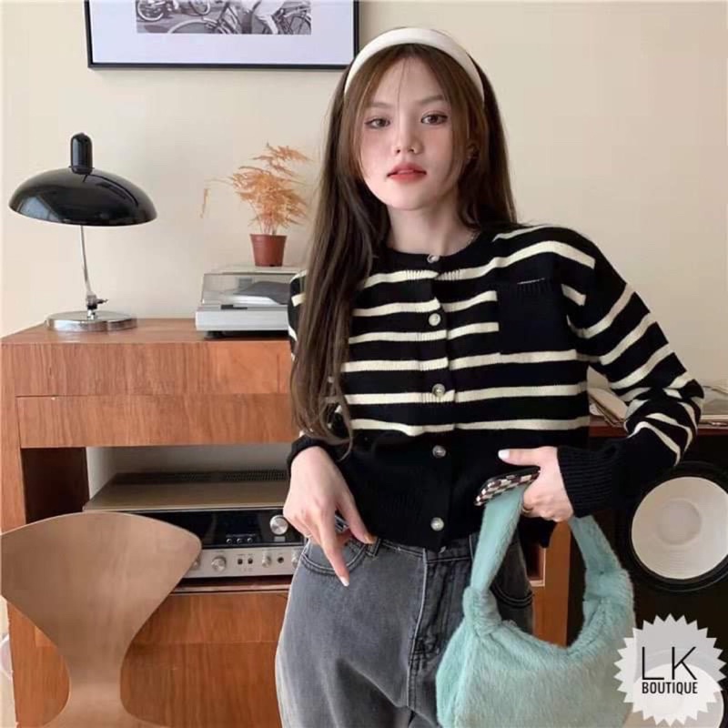 áo len kẻ tay dài | BigBuy360 - bigbuy360.vn