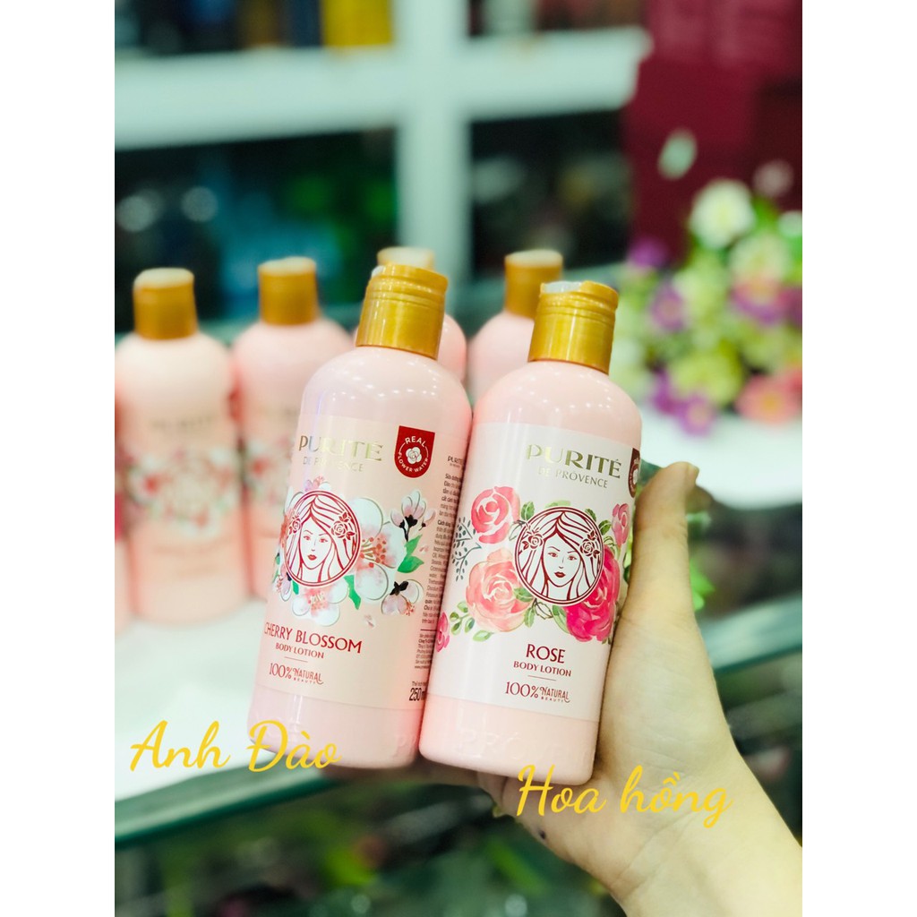 Sữa Dưỡng Thể PURITÉ Sáng Mịn Hương Hoa Anh Đào 250ml