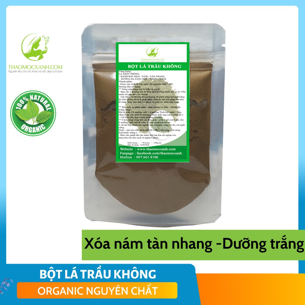 Bột lá trầu không 100gr nguyên chất xông hơ sau sinh