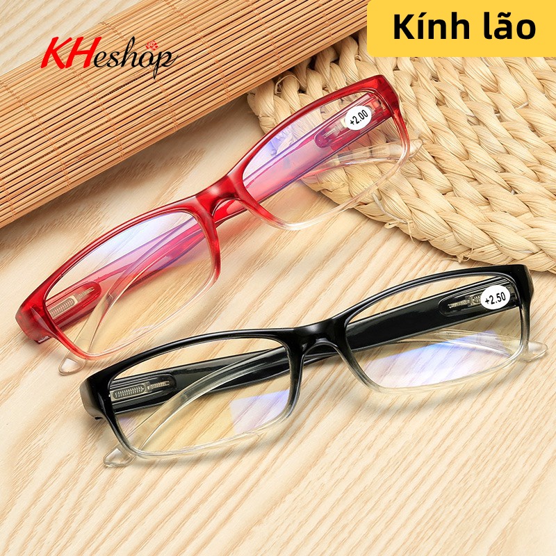 Kính Viễn thị Đọc Sách gọng lò xo, gọng 2 màu siêu đẹp mã Y1019 đủ độ từ 1 đến 4 độ