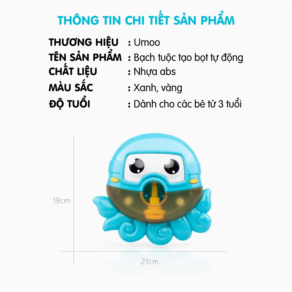 Bạch tuộc tạo bọt tự động - Đồ chơi nhà tắm năm 2020