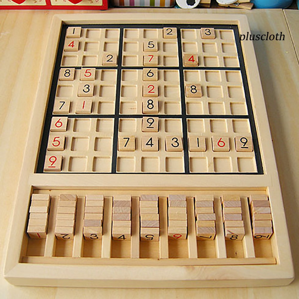 Bộ Cờ Sudoku Gỗ Từ 1 Đến 9 Đồ Chơi Giáo Dục Cho Bé