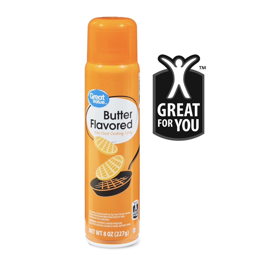 BƠ XỊT KHÔNG BÉO  ĂN KIÊNG Great Value Butter Cooking Spray Bơ nấu ăn DẦU ĂN KHÔNG Calo