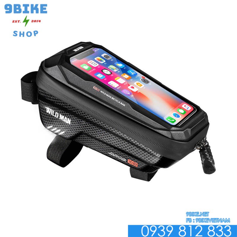Túi treo trên sườn xe đạp Wildman X2 mẫu mới 2021