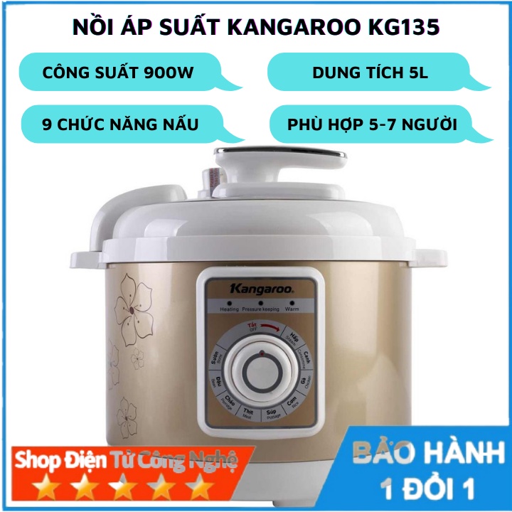 Nồi áp suất điện Kangaroo KG135 dung tích 5l