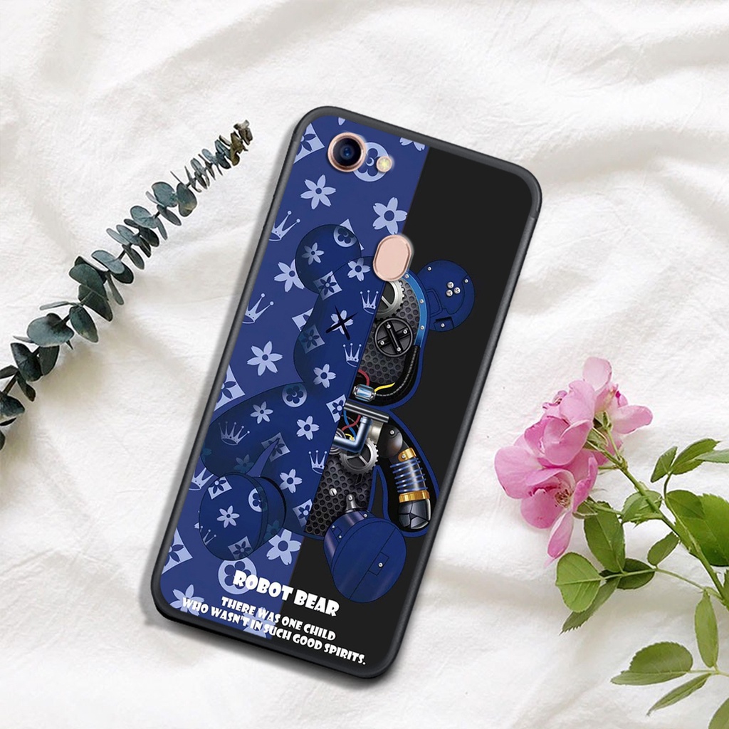 [HOT]ỐP OPPO OPPO F5 - F7  , In Hình Gấu Robot họa tiết L-V màu sắc cực đẹp.