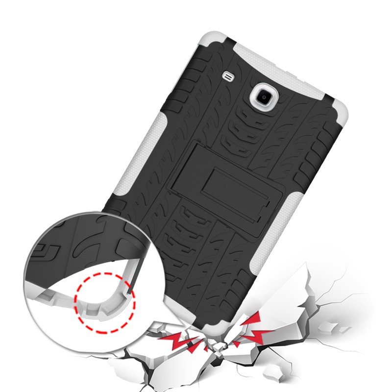 For Samsung Galaxy Tab E 9.6 SM-T560 T561 T567 Hybrid Rugged Shockproof Stand Case Cover