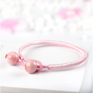 vòng tay khóa gốm sứ đỏ