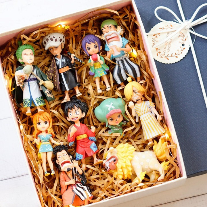 Mô hình One Piece WCF Luffy Sanji Zoro Nami Choper Usopp Law Kin'emon Sư Tử vàng Otama ở wano quốc, mô hình anime decor