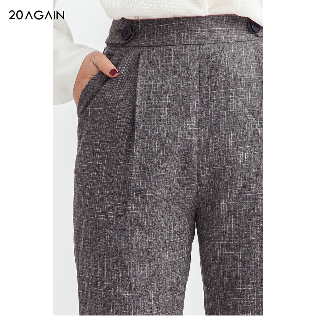 Quần suông nữ xếp 2 ly 20AGAIN đủ màu, đủ size, thanh lịch sang trọng QAA1121 | BigBuy360 - bigbuy360.vn