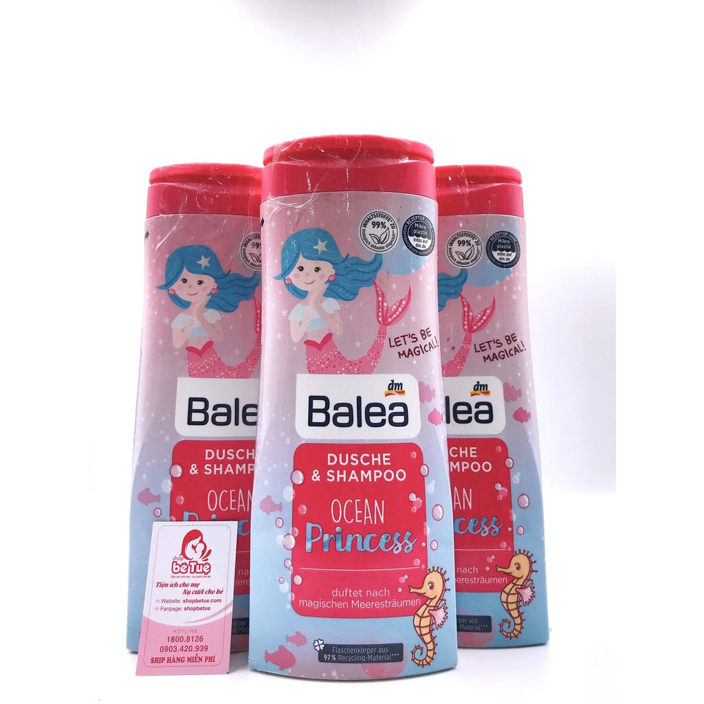 Sữa tắm - gội Balea kids cho bé trai bé gái từ 1 tuổi