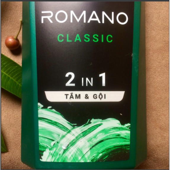 [Gía tốt,ảnh thật]DẦU GỘI&TẮM (2 IN1) ROMANO CLASSIC 650g cao cấp.