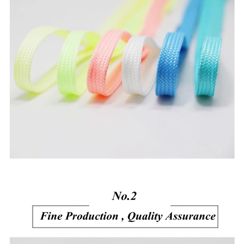 Hot 1 Cặp Dây Giày Canvas Dạ Quang Phát Sáng Trong Đêm Nhiều Màu Sắc