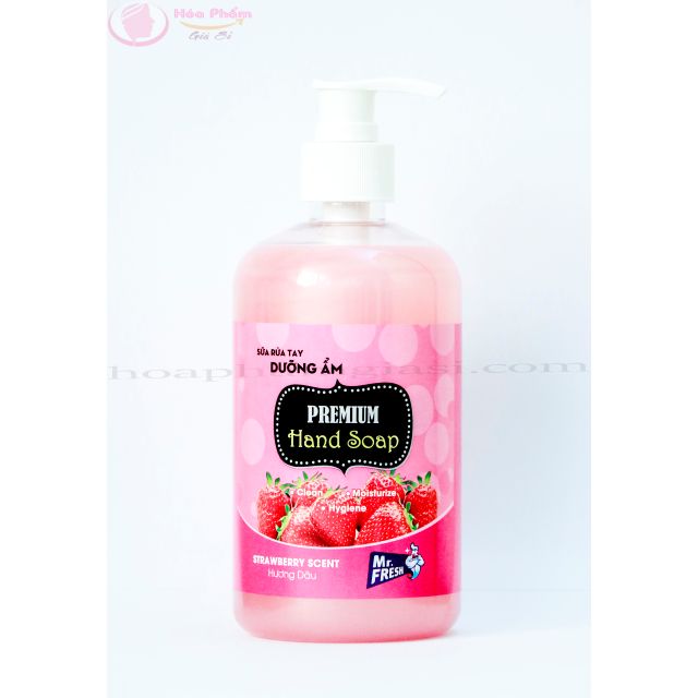 Nước rửa tay dưỡng ẩm mr fresh 500ml dâu