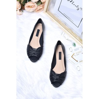 Giày búp bê hở mũi Merly 1256