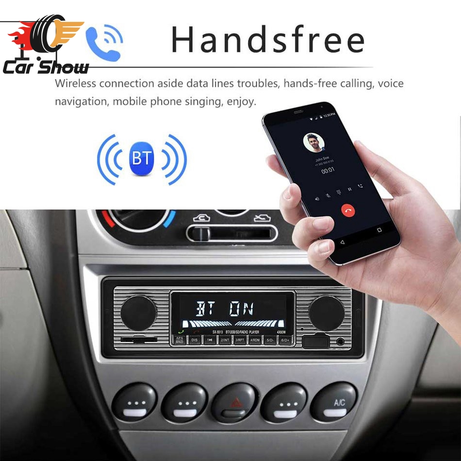 【Ready Stock】SX-5513 Car MP3 Player Stereo Radio Support MP3/WMA/WAV USB2.0 LCD Bluetooth Handsfree FM Radio Car MP3 Audio Player USB Charger Mp3 Player with Sd Card