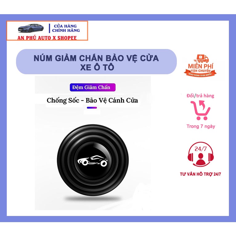 Nút Giảm Chấn Đóng Cửa Ô Tô ⚡CỰC RẺ⚡Núm Chống Sốc - Giảm Chấn Lực Khi Đóng Mở Cửa - Bảo Vệ Cửa Xe Ô Tô