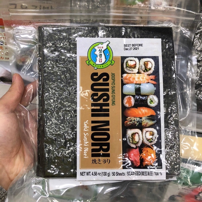 Lá kim Sushinori 50 lá Hàn Quốc cuốn Gimbap