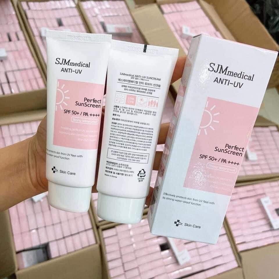 Kem Chống Nắng SJM Medical Anti UV SPF 50 /PA+++ Hàn Quốc - Phù Hợp Mọi Loại Da Dầu Khô Mụn Thường Nhạy Cảm Hỗn Hợp