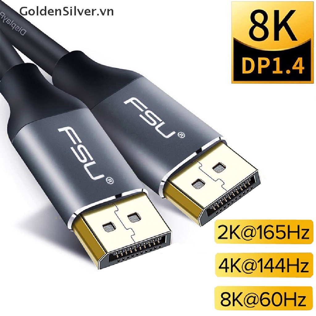 Cáp chuyển đổi 8K 4K HDR 165Hz 60Hz DP 1.4 DP chuyên dụng chất lượng cao