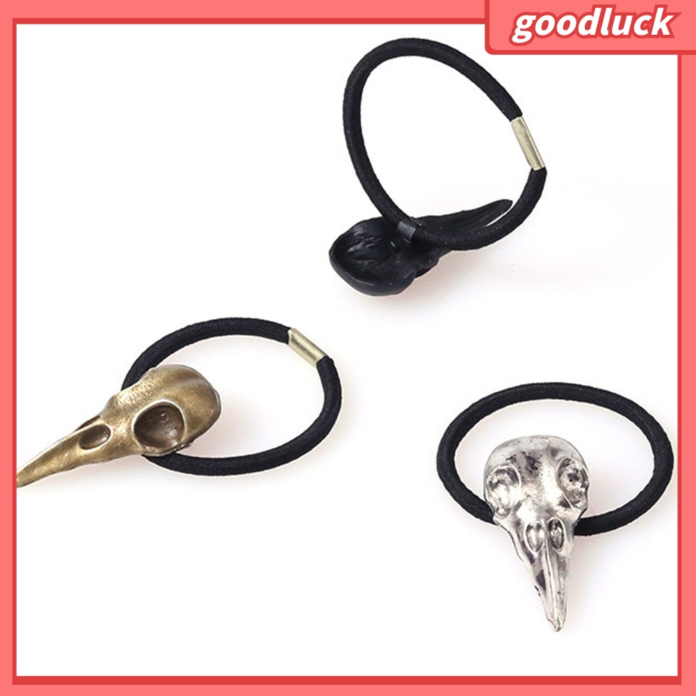 Dây Buộc Tóc Co Giãn Hình Đầu Lâu Halloween Cho Nữ