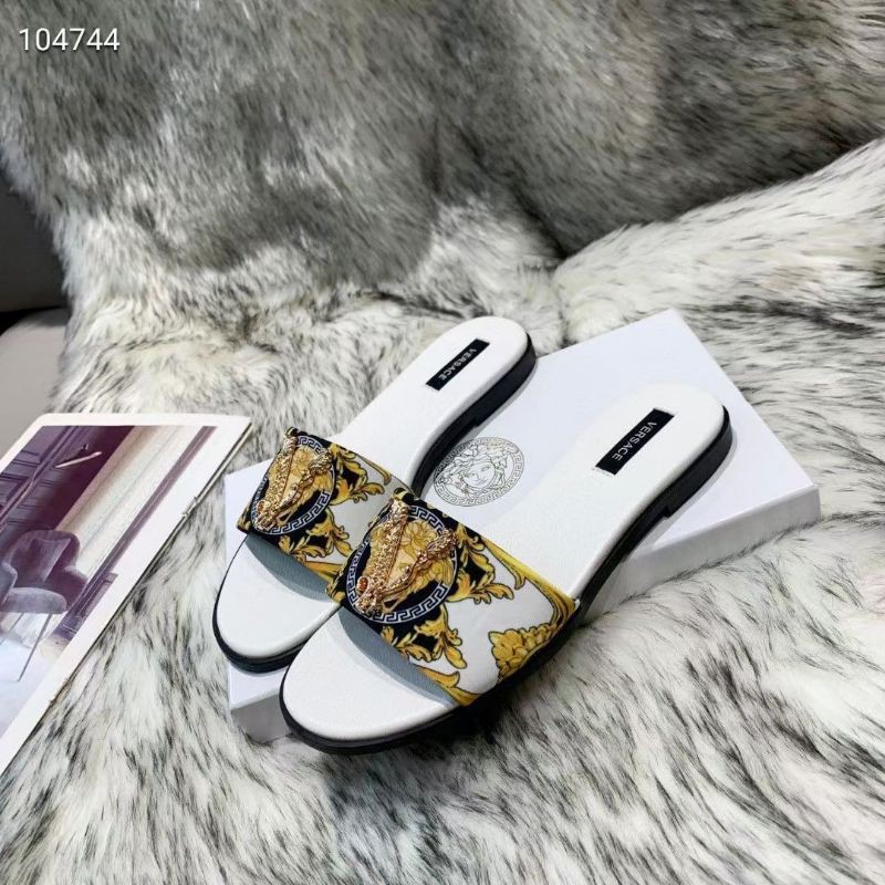 X(ẢNH THẬT) Dép Lê Quai Ngang Hoa Văn Khoá V Fullbox Cao Cấp