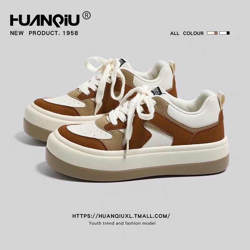 Giày ulzzang phối màu Huanqiu (ảnh video shop quay chụp)