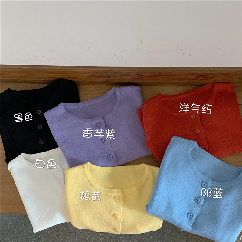 Áo Cardigan Dệt Kim Ngắn Tay Dáng Rộng Phong Cách Hàn Quốc Thời Trang 2021 | BigBuy360 - bigbuy360.vn