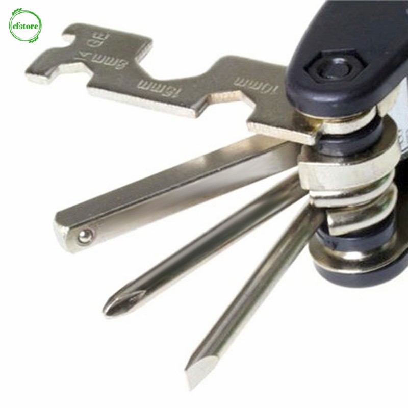 Bộ dụng cụ sửa chữa gồm cờ lê tua vít lục giác đa năng 15 trong 1 dành cho xe đạp
