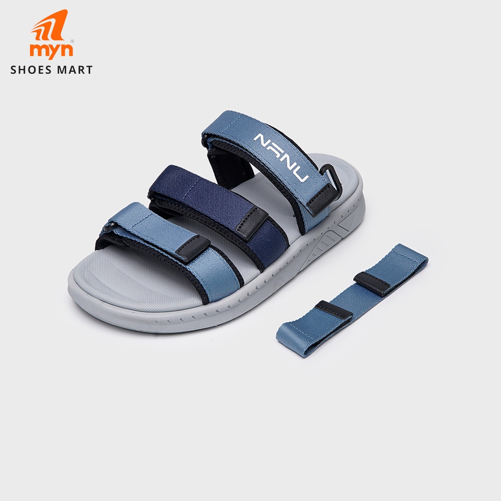 Giày Sandal 3 quai Nam Nữ Nanu 11 - quai sau có thể tháo rời