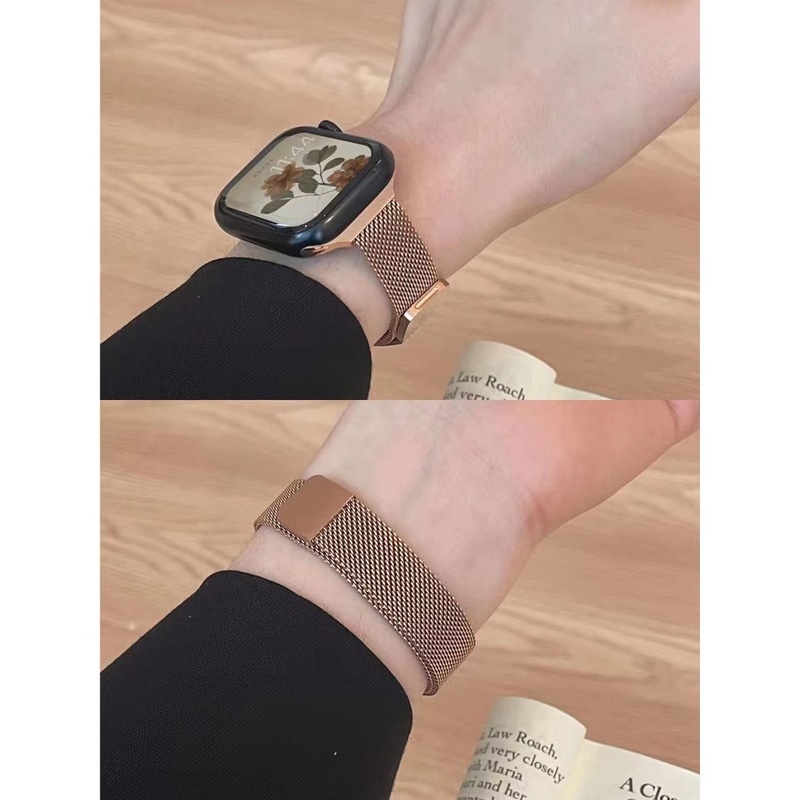 Dây Đeo Inox Milanese Cho Đồng Hồ Thông Minh apple watch 45mm 44mm 42mm metal 38mm 40mm 42mm iwatch serie 7 6 se 5 4 3