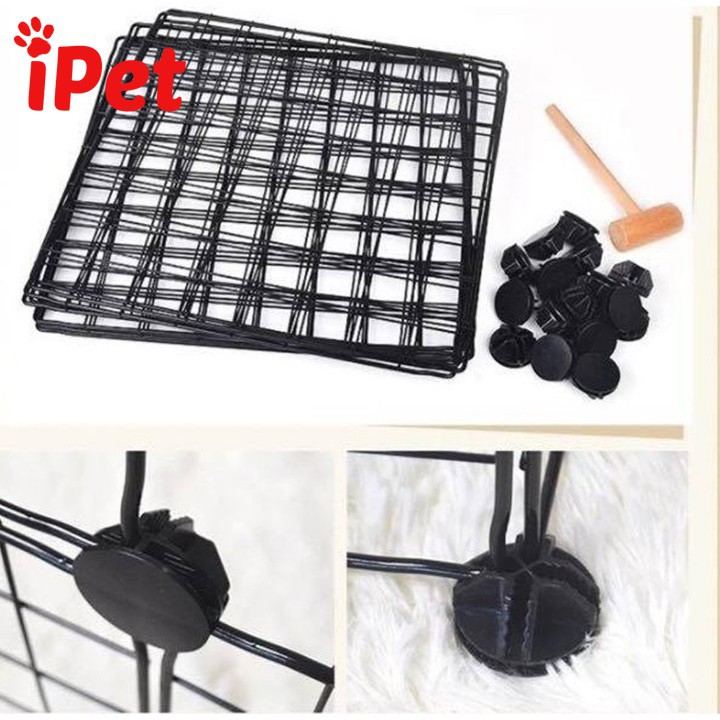 Kệ Tủ Lắp Ghép Lưới Sắt Đa Năng ( TẶNG KÈM CHỐT ) - Combo 2 Ô - iPet Shop